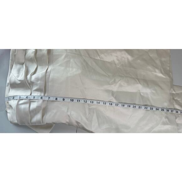 Alfred Sung NWT White Strapless Satin Column Mini Dress Oversized Bow Formal 8 - Picture 10 of 11